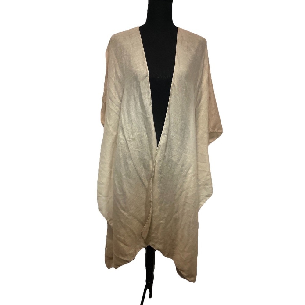 EUC Kendall + Kylie‎ Hombre Cream Brown Boho Kimono One Size